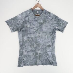 Lululemon‎ Always Agile Shirt Mens XL (Est) Gray Die Dye Short Sleeve Gym Train